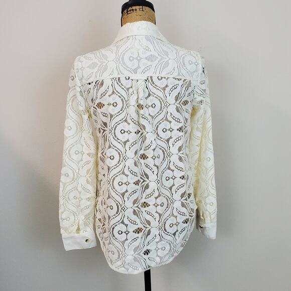 Maeve Slim Button-down sz 4 - Picture 3 of 5